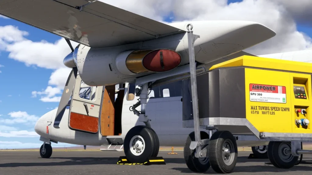 Nacele e equipamento de apoio do Twin Commander