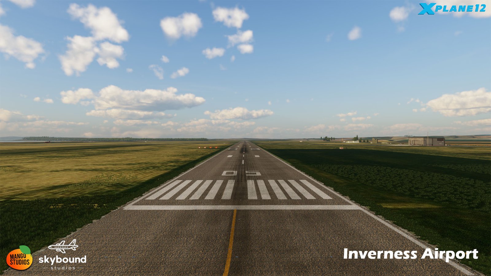 Pista do Inverness Airport recriada para X-Plane 12