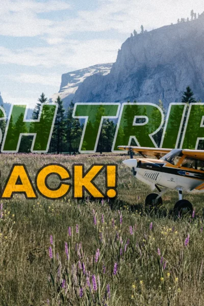 Aeronave em bush trip no Microsoft Flight Simulator 2024 durante a Sim Update 6 beta
