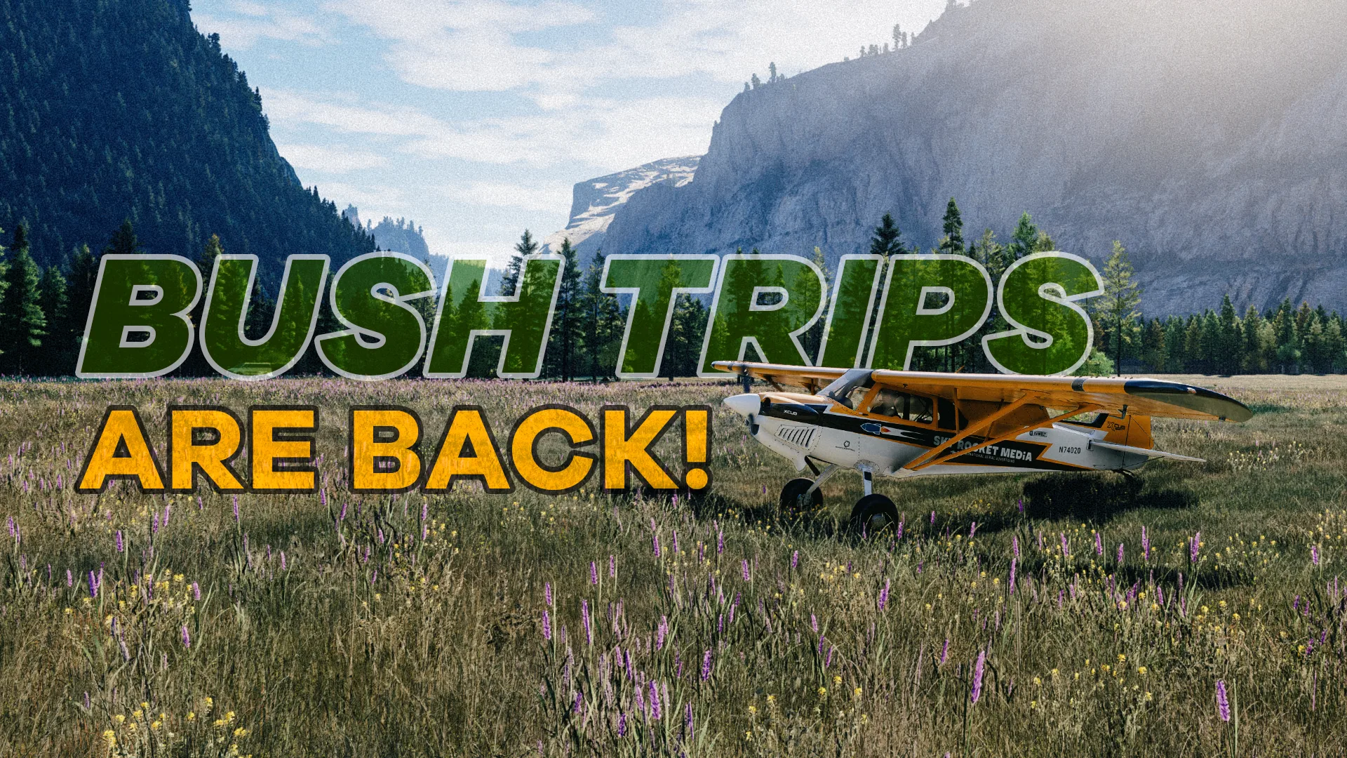 Aeronave em bush trip no Microsoft Flight Simulator 2024 durante a Sim Update 6 beta