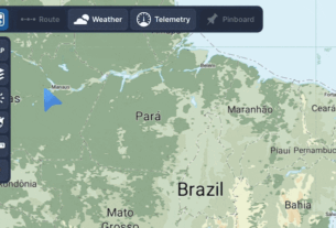 Carta VFR do Brasil no Navigraph Charts com dados oficiais do DECEA