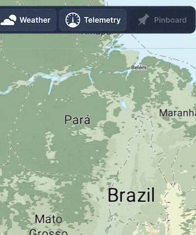 Carta VFR do Brasil no Navigraph Charts com dados oficiais do DECEA