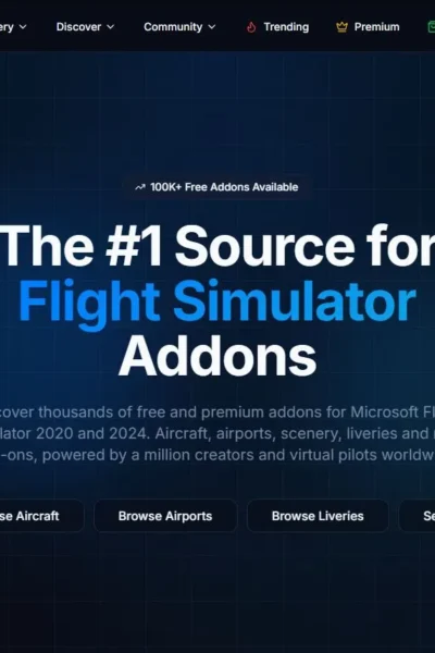 Imagem oficial dos seis anos do Flightsim.to