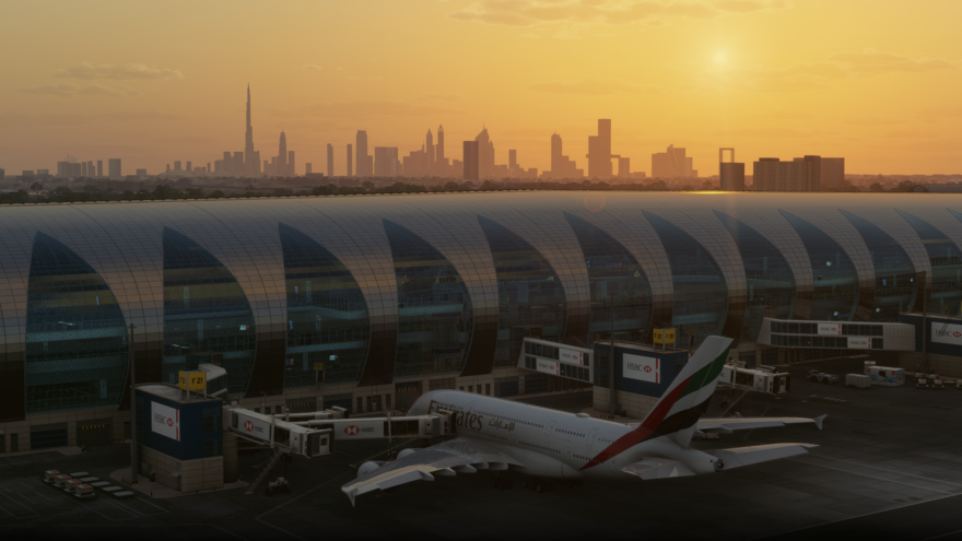 Prévia de aeroporto da iniBuilds no Microsoft Flight Simulator 2024