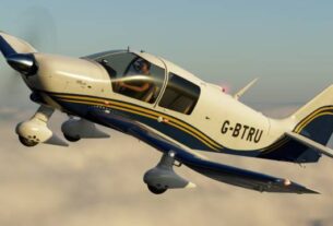 Robin DR400 da Just Flight em voo no X-Plane 12