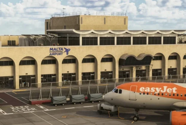 Terminal do Malta International Airport da iniBuilds para Microsoft Flight Simulator 2024