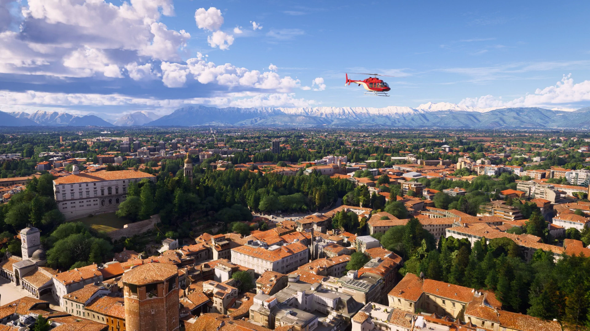Imagem do City Update 16: Itália no Microsoft Flight Simulator