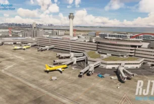 Terminal e pátio de Tokyo Haneda RJTT da TechnoBrain para Microsoft Flight Simulator