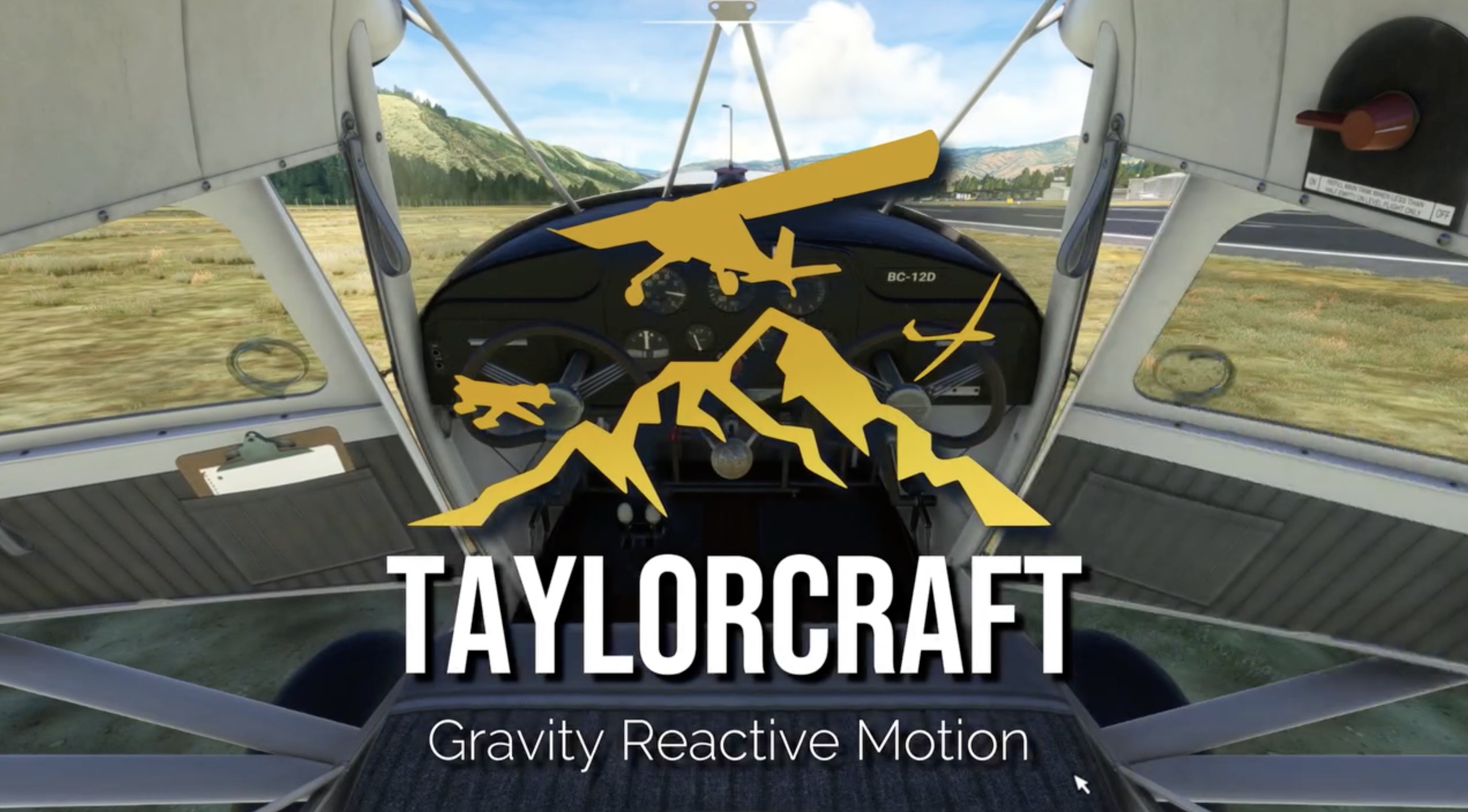 Taylorcraft BC-12D da Got Friends com recurso Gravity Reactive Motion no MSFS 2024