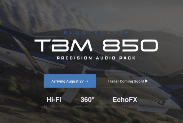 Echo 19 Audio Pro Sound Pack para Black Square TBM 850 no Microsoft Flight Simulator
