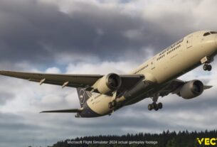 Vector 787-9 em voo durante fase Alpha para Microsoft Flight Simulator 2024