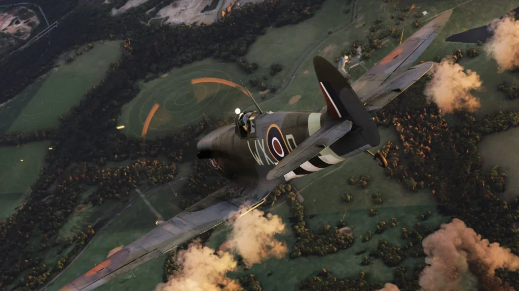 Imagem do Spitfire V2 da FlyingIron no Microsoft Flight Simulator 2024