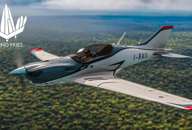 Aeronave Flying Fries Gabriel 2.0 em voo no Microsoft Flight Simulator