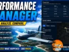IslandSimPilot Performance Manager com recursos de análise de desempenho do MSFS