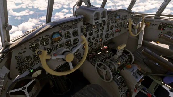 Imagem do addon Ilyushin Il-18D da Nemeth Designs para MSFS 2024