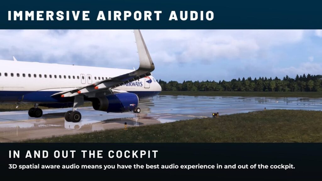 Airport ALIVE da SoFly com cena de aeroporto e áudio ambiente no MSFS 2024