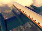 Ilyushin Il-18D da Nemeth Designs no Microsoft Flight Simulator 2024 em voo