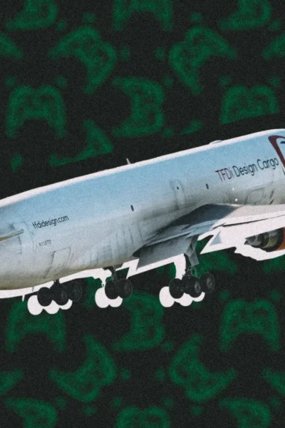 TFDi MD-11 no Microsoft Flight Simulator em voo