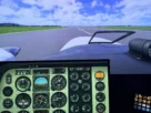 Painel touch AVNX para Black Square Bonanza e Baron em voo no Microsoft Flight Simulator