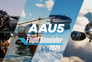 Arte oficial da Aircraft and Avionics Update 5 para Microsoft Flight Simulator 2024