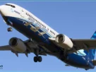 PMDG 737 em voo no Microsoft Flight Simulator