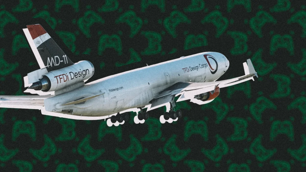 Aeronave em voo usada para ilustrar o modo Spotting do ChasePlane no MSFS