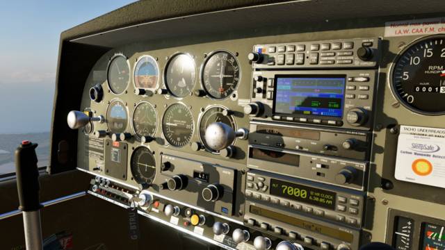 Painel de instrumentos do Robin DR400 para X-Plane 12