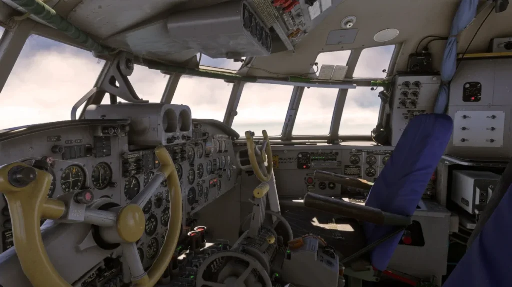 Ilyushin Il-18D em cenário do Microsoft Flight Simulator 2024