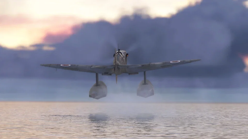 Imagem do Spitfire V2 da FlyingIron no Microsoft Flight Simulator 2024