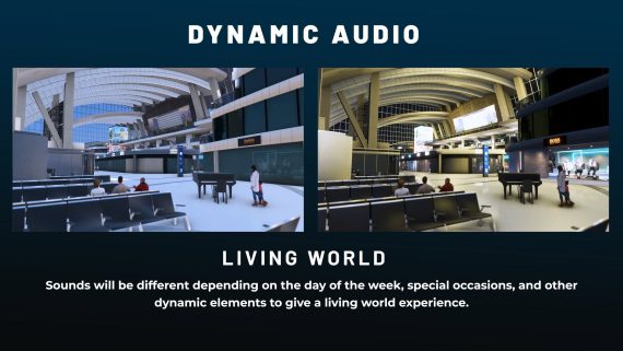 Airport ALIVE com áudio ambiente dinâmico em terminal do Microsoft Flight Simulator