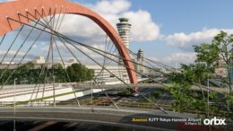 Cenário urbano do simHeaven X-World Pro no X-Plane 12