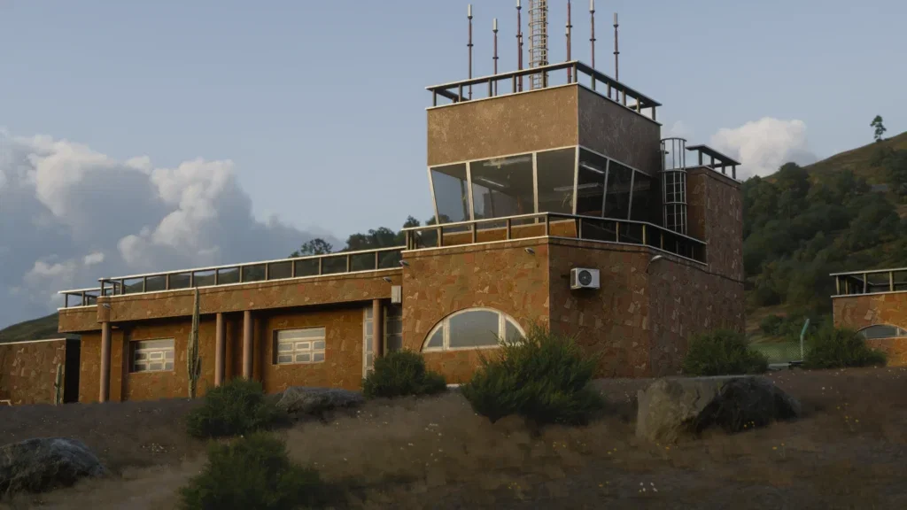 Terminal e paisagem do cenário iniBuilds El Hierro para Microsoft Flight Simulator 2024