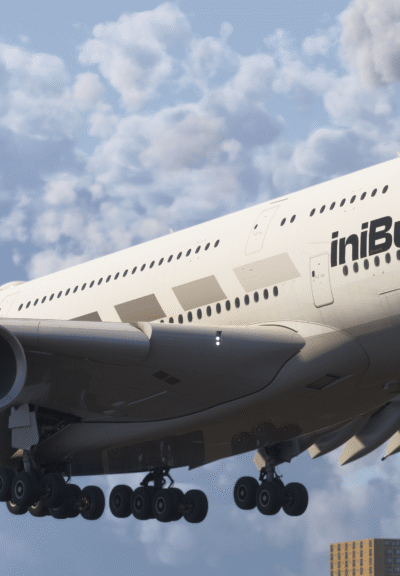 Airbus A380 da iniBuilds para Microsoft Flight Simulator 2024