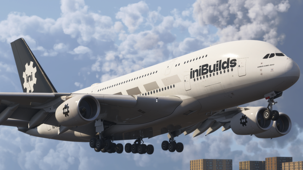 Airbus A380 da iniBuilds para Microsoft Flight Simulator 2024