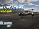 Arte oficial do Sim Update 6.1 do Microsoft Flight Simulator 2024