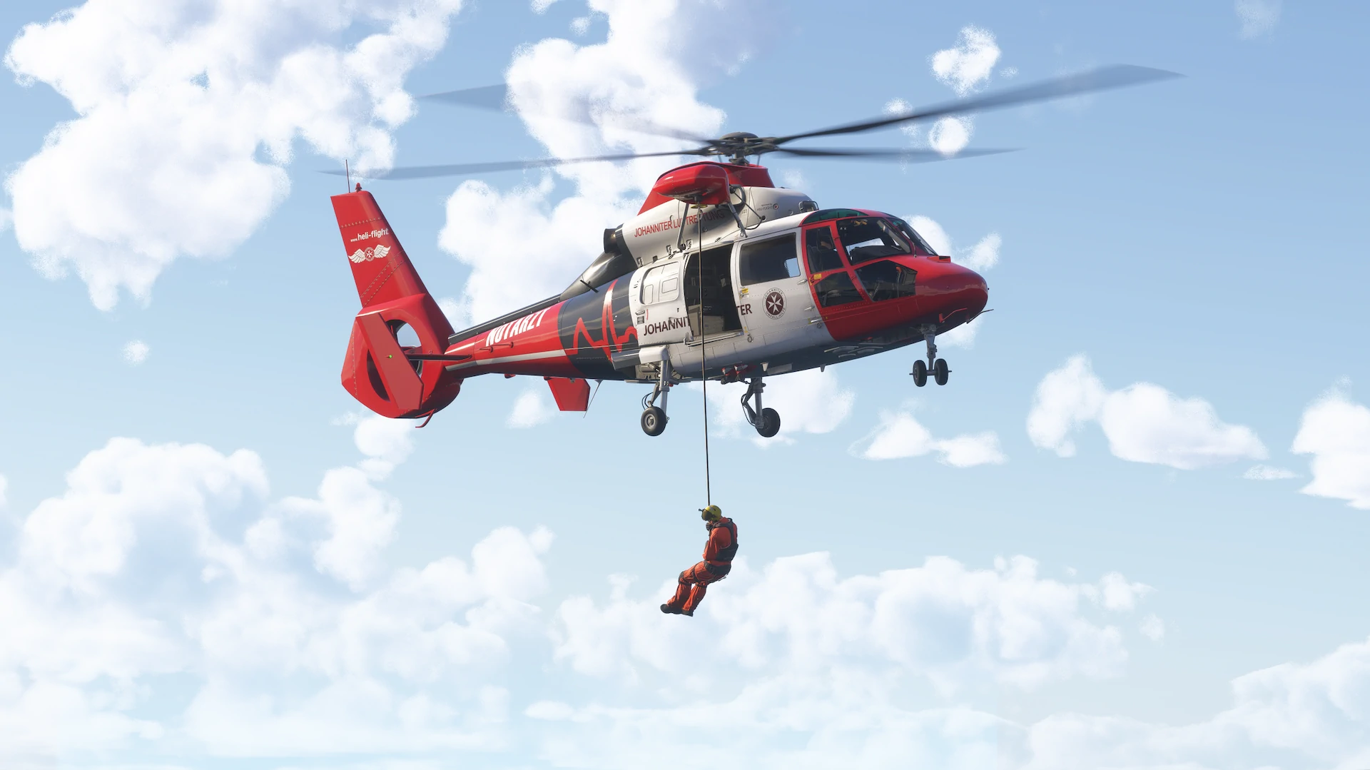 Helicóptero em voo durante operação de resgate, imagem ilustrativa da matéria