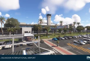 El Salvador International Airport (MSLP) no Microsoft Flight Simulator 2024