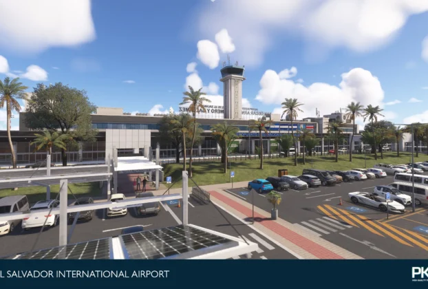 El Salvador International Airport (MSLP) no Microsoft Flight Simulator 2024