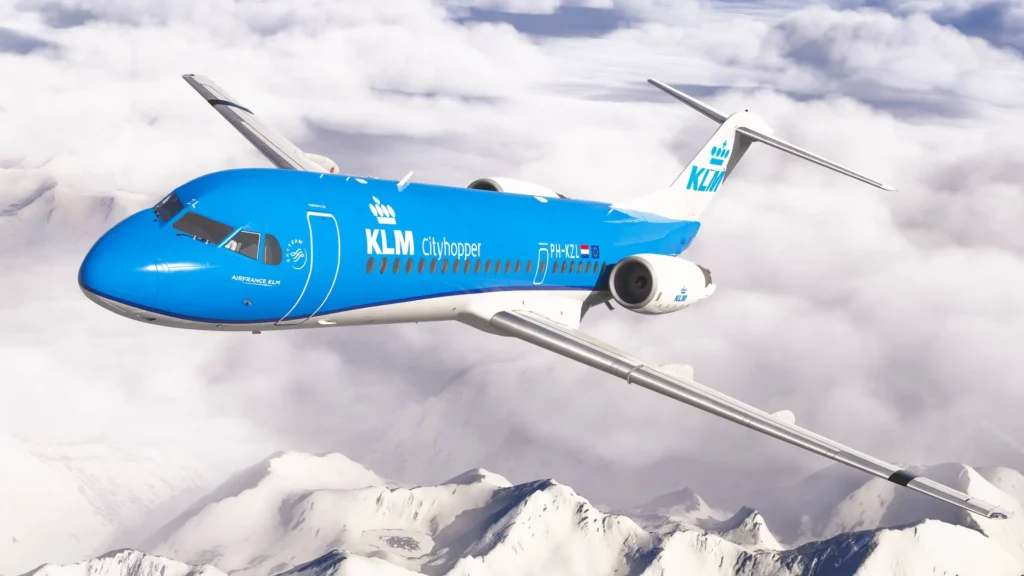 Fokker 70/100 Professional da Just Flight no MSFS Marketplace