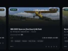 Catálogo da plataforma Hangar Addons com novos addons para simuladores de voo.