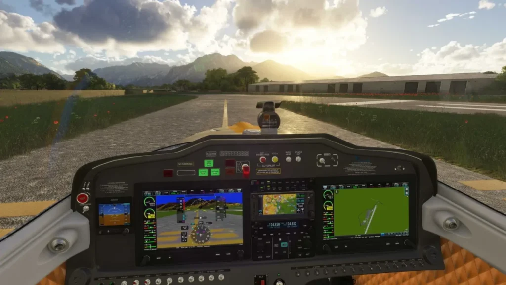 Aeronave Alpi Pioneer 400 sobrevoando a paisagem urbana