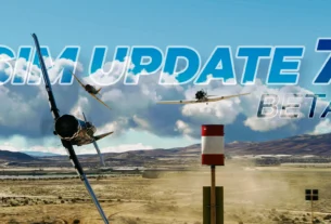 Captura do beta da Sim Update 7 do MSFS 2024 com a confirmação das corridas aéreas.