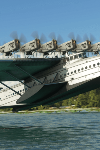 Dornier Do X no MSFS 2024: hidroavião clássico de doze motores atualizado no AAU6.
