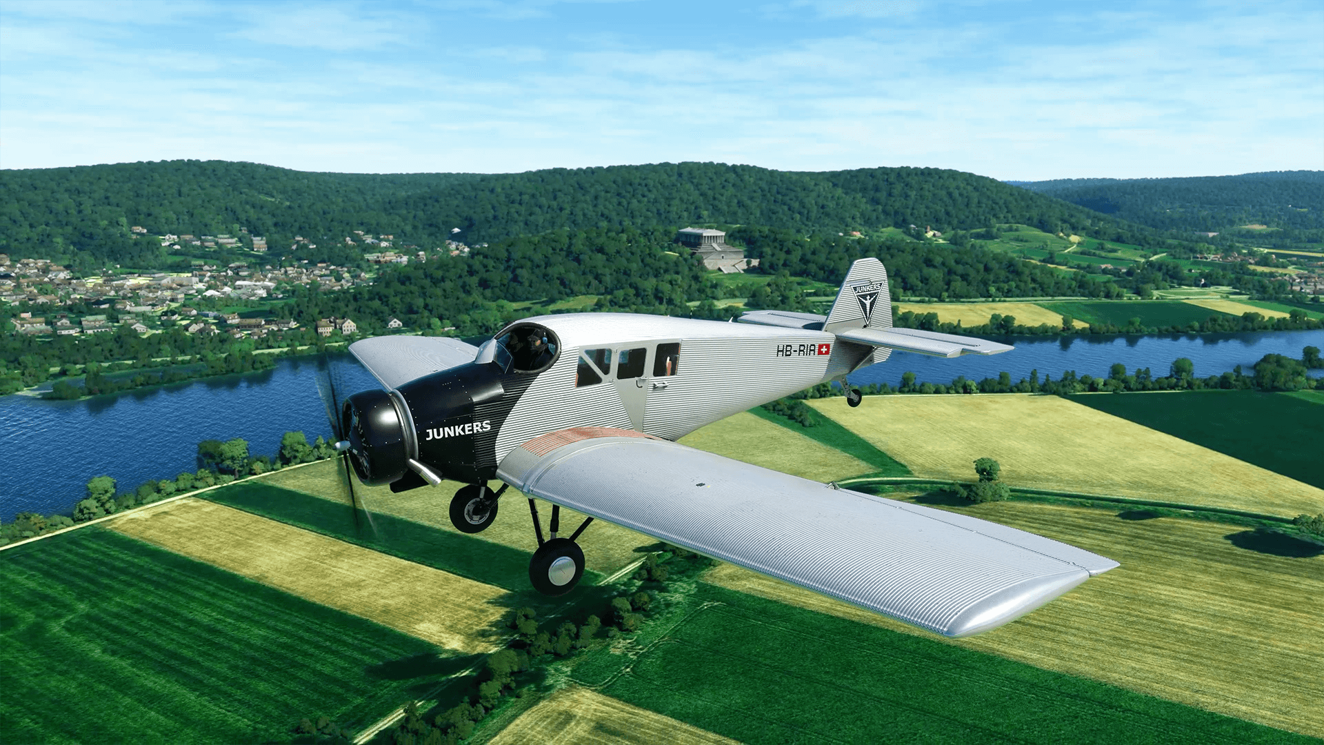 Junkers F 13 no Microsoft Flight Simulator, uma das aeronaves atualizadas no AAU6.