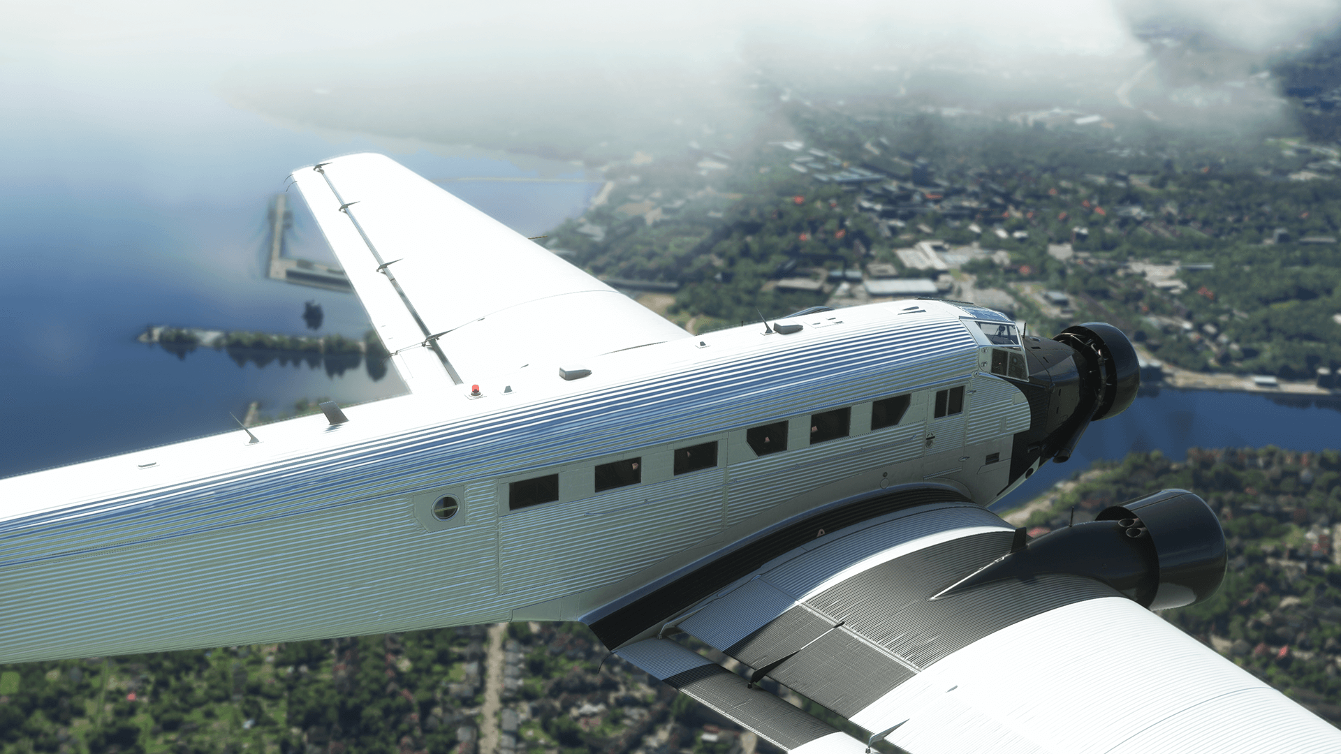 Junkers Ju 52 no Microsoft Flight Simulator, uma das cinco aeronaves atualizadas no AAU6.