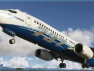PMDG 737-800 em voo, captura oficial da página de produto para Microsoft Flight Simulator 2024.