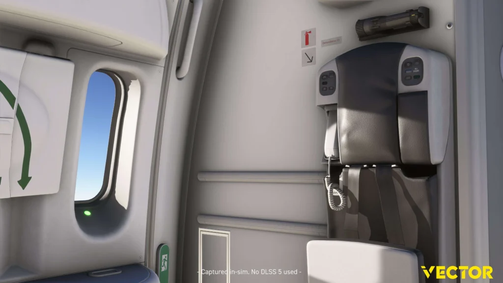 Vector787-9: porta e assento auxiliar — Development Update3
