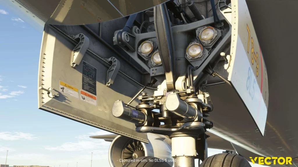 Vector787-9: detalhes do trem dianteiro — Development Update3