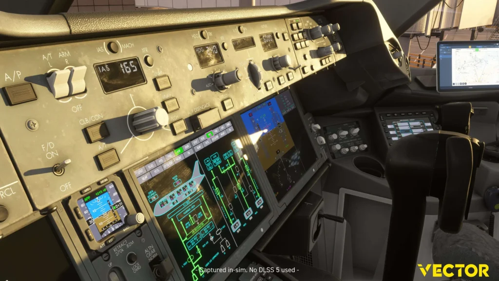 Vector787-9: painel do cockpit — Development Update3