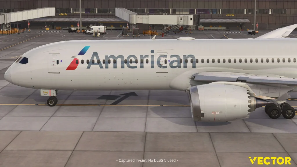 Vector787-9: vista lateral dianteira — Development Update3